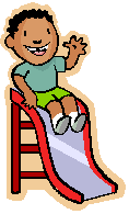 Cartoon Kid on Slide